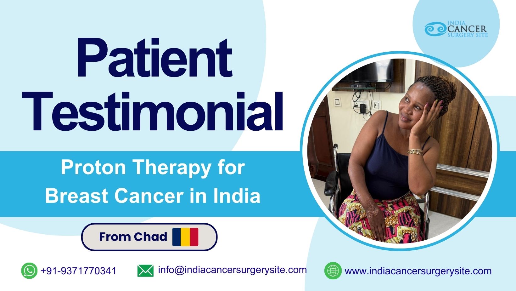 Chad Patient Finds Proton Therapy for Breast Cancer Treatment in India