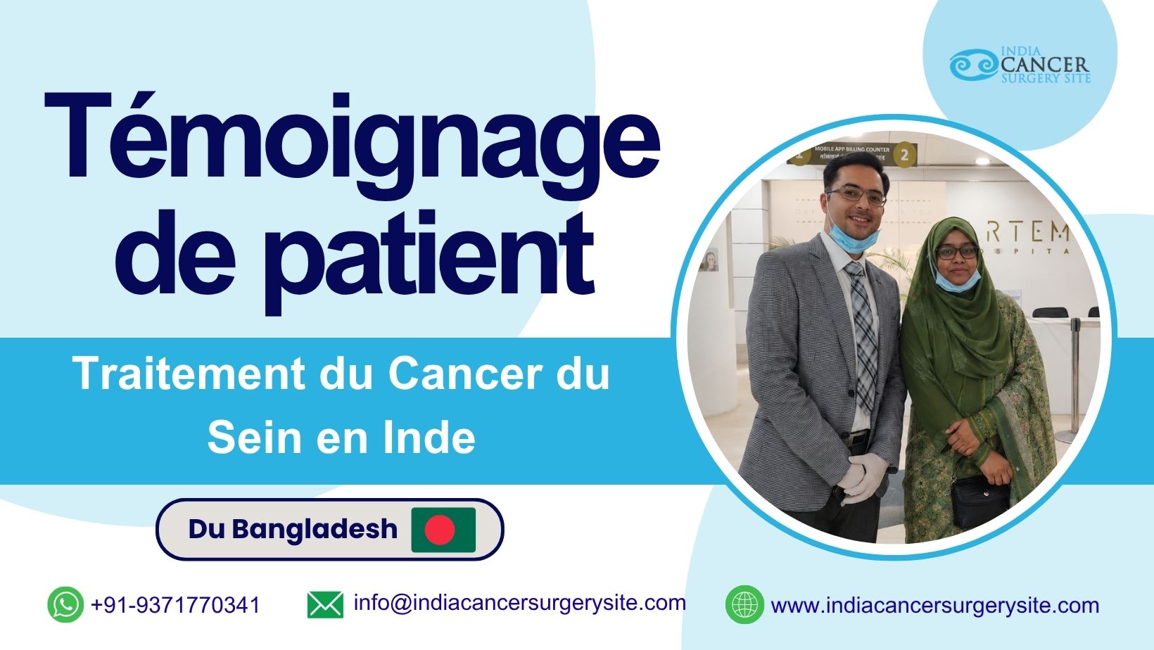 Le parcours d'une Bangladaise durant son traitement contre le cancer du sein en Inde